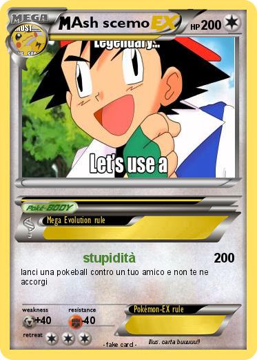 Pokemon Ash scemo