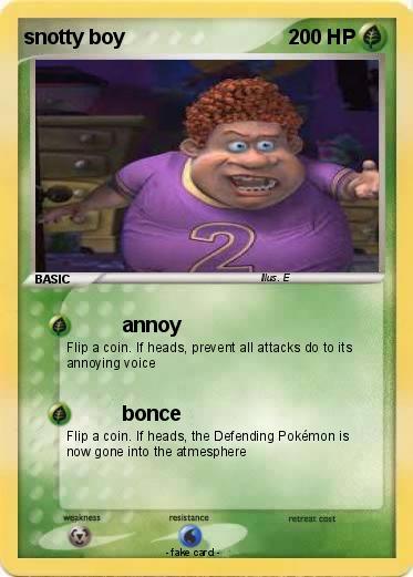 Pokemon snotty boy