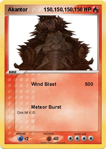 Pokemon Akantor           150,150,150,