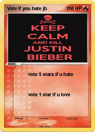 Pokemon Vote if you hate jb Pokemon Vote if you hate jb