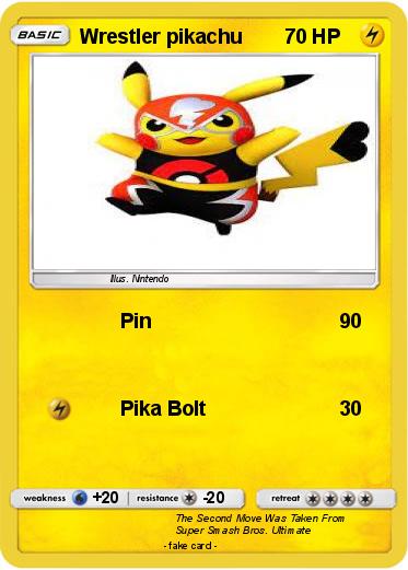 Pokemon Wrestler pikachu