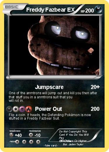 Pokemon Freddy Fazbear EX