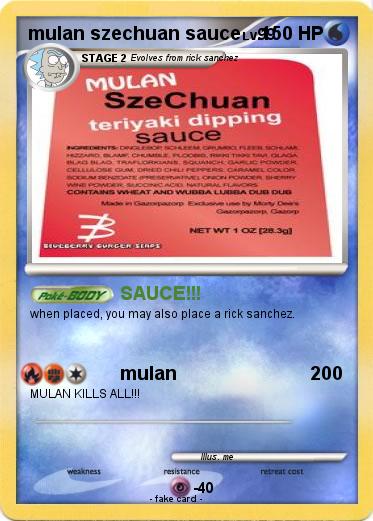 Pokemon mulan szechuan sauce