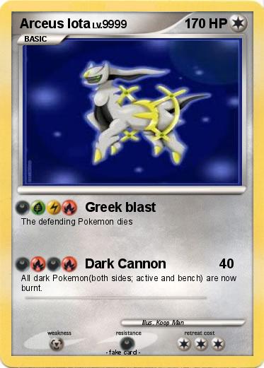 Pokemon Arceus Iota