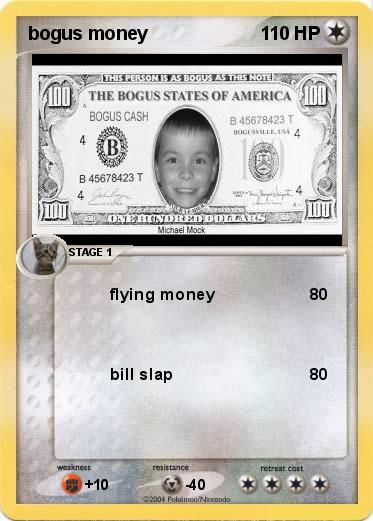 Pokemon bogus money