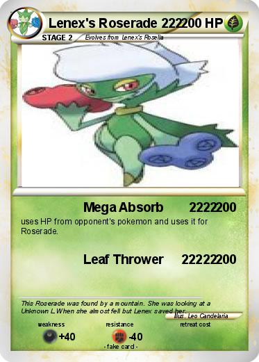 Pokemon Lenex's Roserade 222