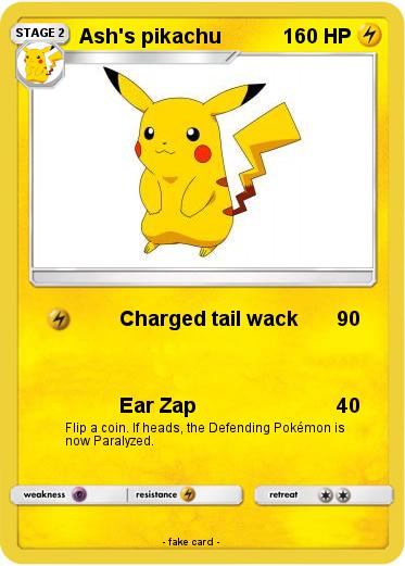 Pokemon Ash's pikachu
