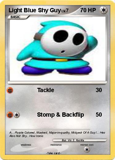 Pokemon Light Blue Shy Guy