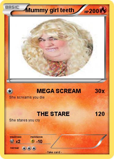 Pokemon Mummy girl teeth