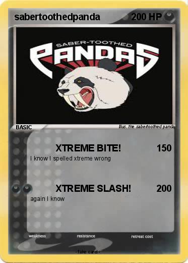 Pokemon sabertoothedpanda
