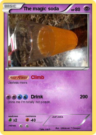 Pokemon The magic soda
