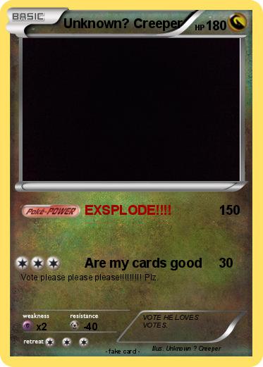 Pokemon Unknown? Creeper