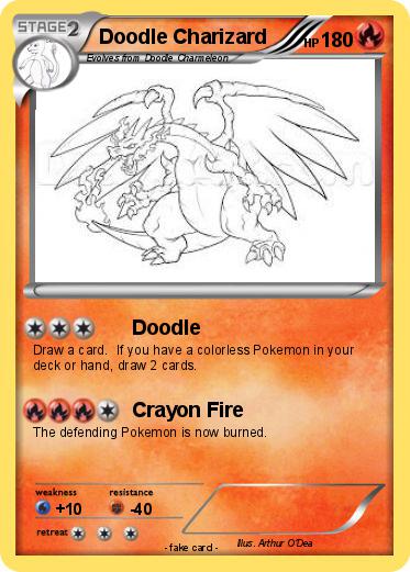 Pokemon Doodle Charizard