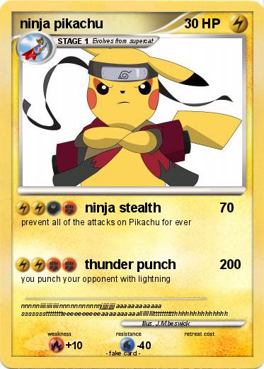 Pokemon ninja pikachu