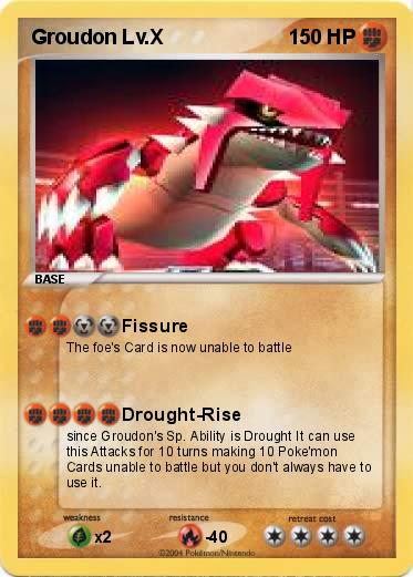 Pokemon Groudon Lv.X 