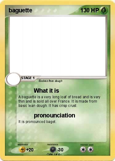 Pokemon baguette