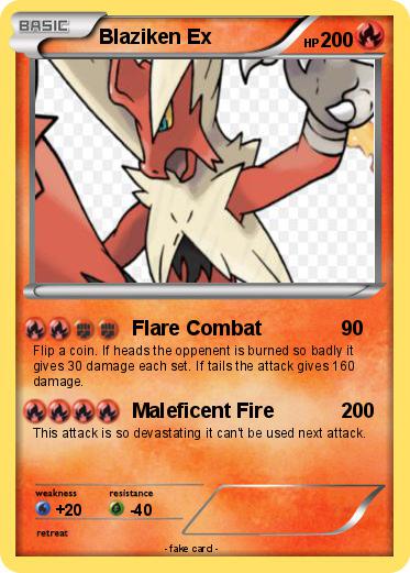 Pokemon Blaziken Ex