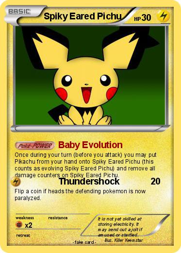 Pokemon Spiky Eared Pichu
