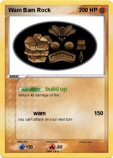 Pokemon Wam Bam Rock