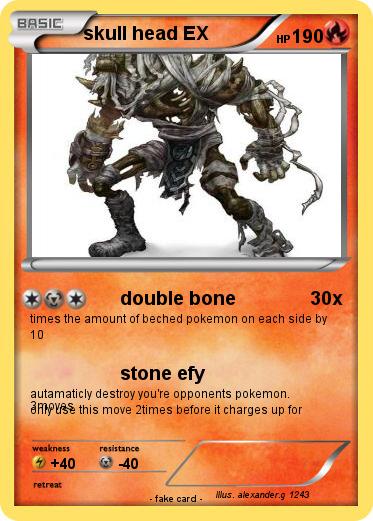 Pokemon skull head EX