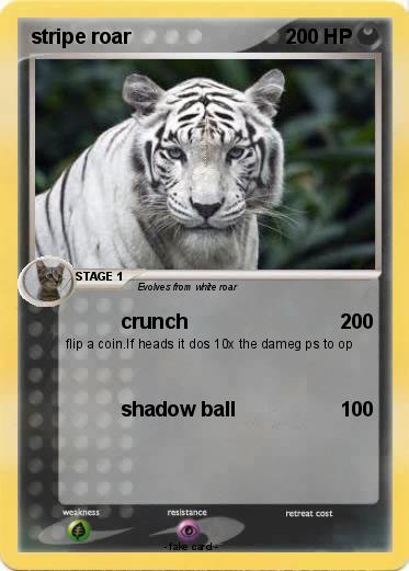 Pokemon stripe roar
