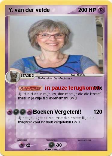 Pokemon Y. van der velde