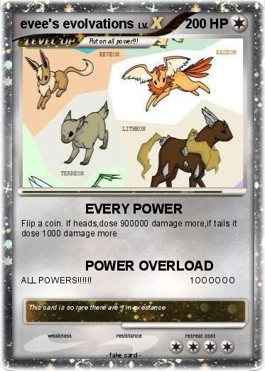 Pokemon evee's evolvations