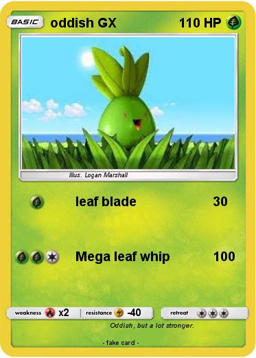 Pokemon oddish GX