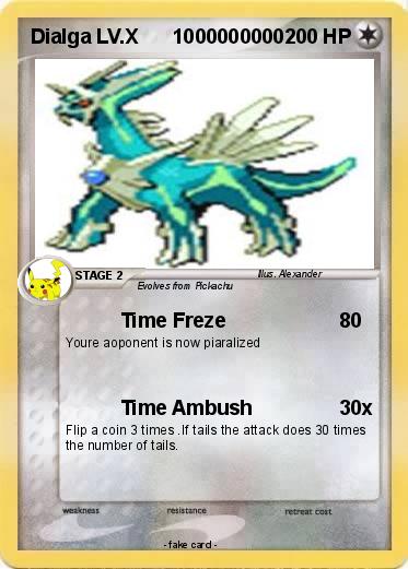 Pokemon Dialga LV.X      1000000000