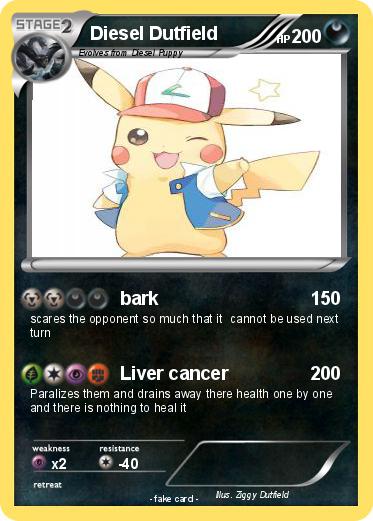 Pokemon Diesel Dutfield