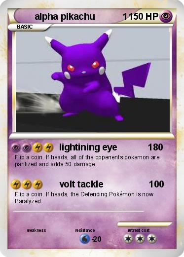 Pokemon alpha pikachu           1