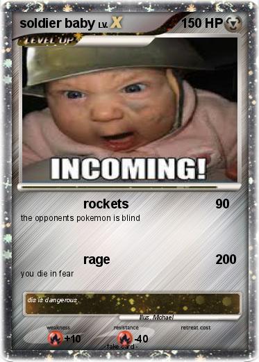Pokemon soldier baby