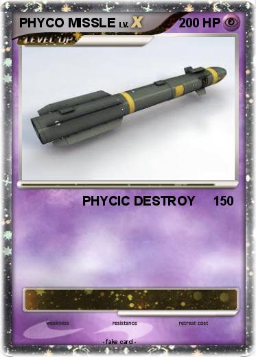 Pokemon PHYCO MISSLE