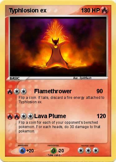 Pokemon Typhlosion ex