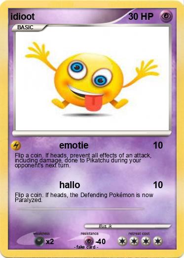 Pokemon idioot