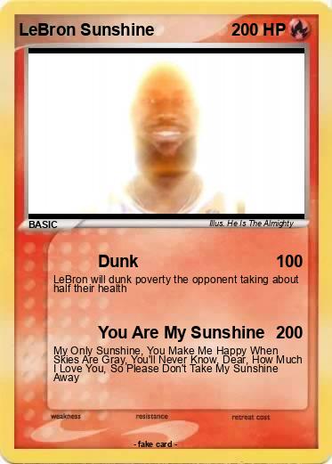 Pokemon LeBron Sunshine