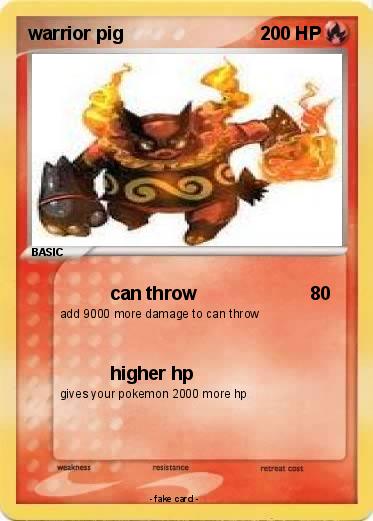 Pokemon warrior pig