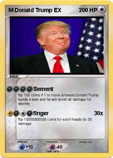 Pokemon M Donald Trump EX
