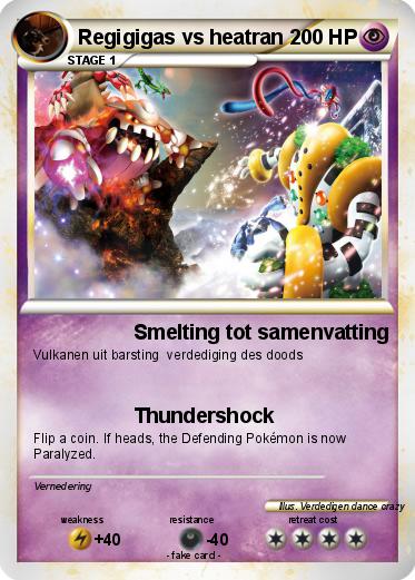 Pokemon Regigigas vs heatran