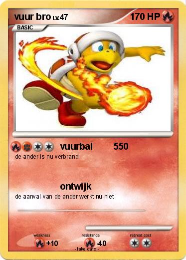 Pokemon vuur bro