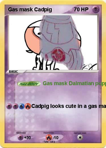 Pokemon Gas mask Cadpig