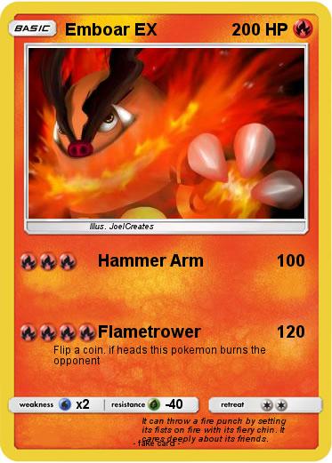 Pokemon Emboar EX