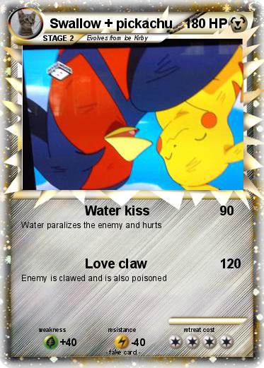Pokemon Swallow + pickachu