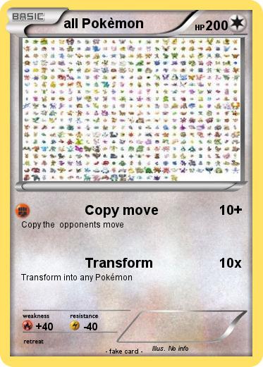 Pokemon all Pokèmon