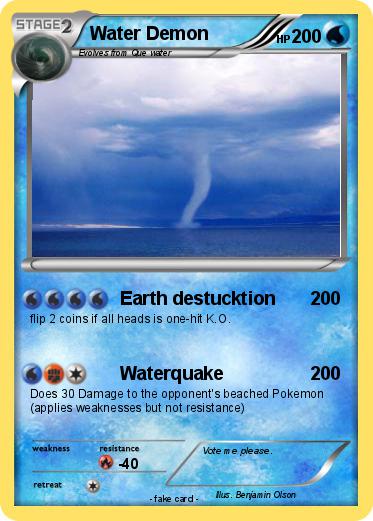 Pokemon Water Demon