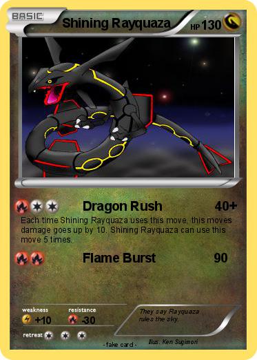 Pokemon Shining Rayquaza