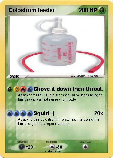 Pokemon Colostrum feeder