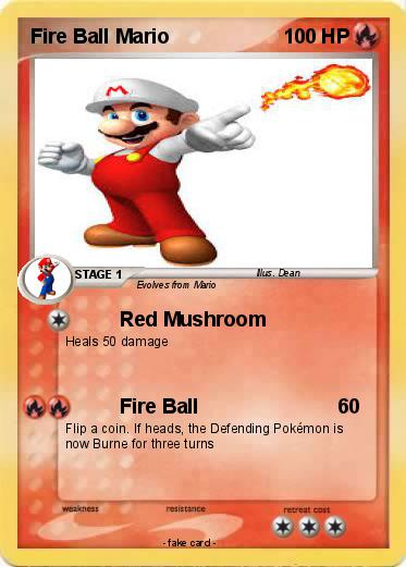 Pokemon Fire Ball Mario