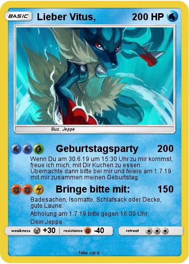 Pokemon Lieber Vitus,
