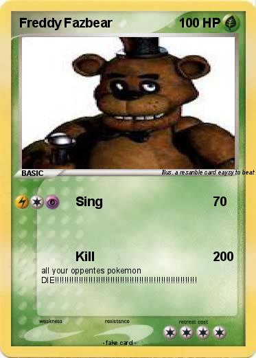 Pokemon Freddy Fazbear